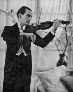 Marcel Gardner playing violin